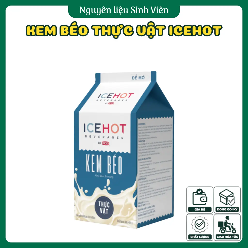 Kem béo thực vật Icehot