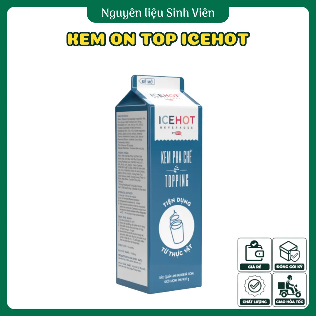 Kem pha chế tiện dụng (Topping) Icehot
