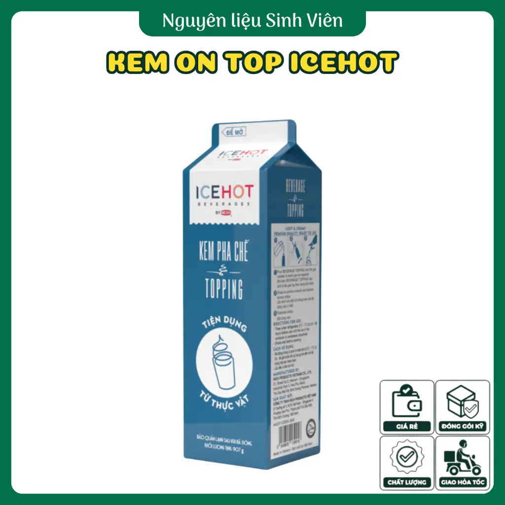 Kem pha chế tiện dụng (Topping) Icehot