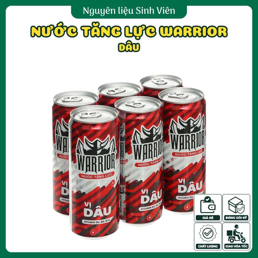 Nước tăng lực Warrior (Dâu)