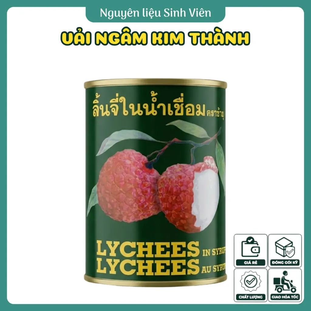 Vải ngâm đóng lon Kim Thành