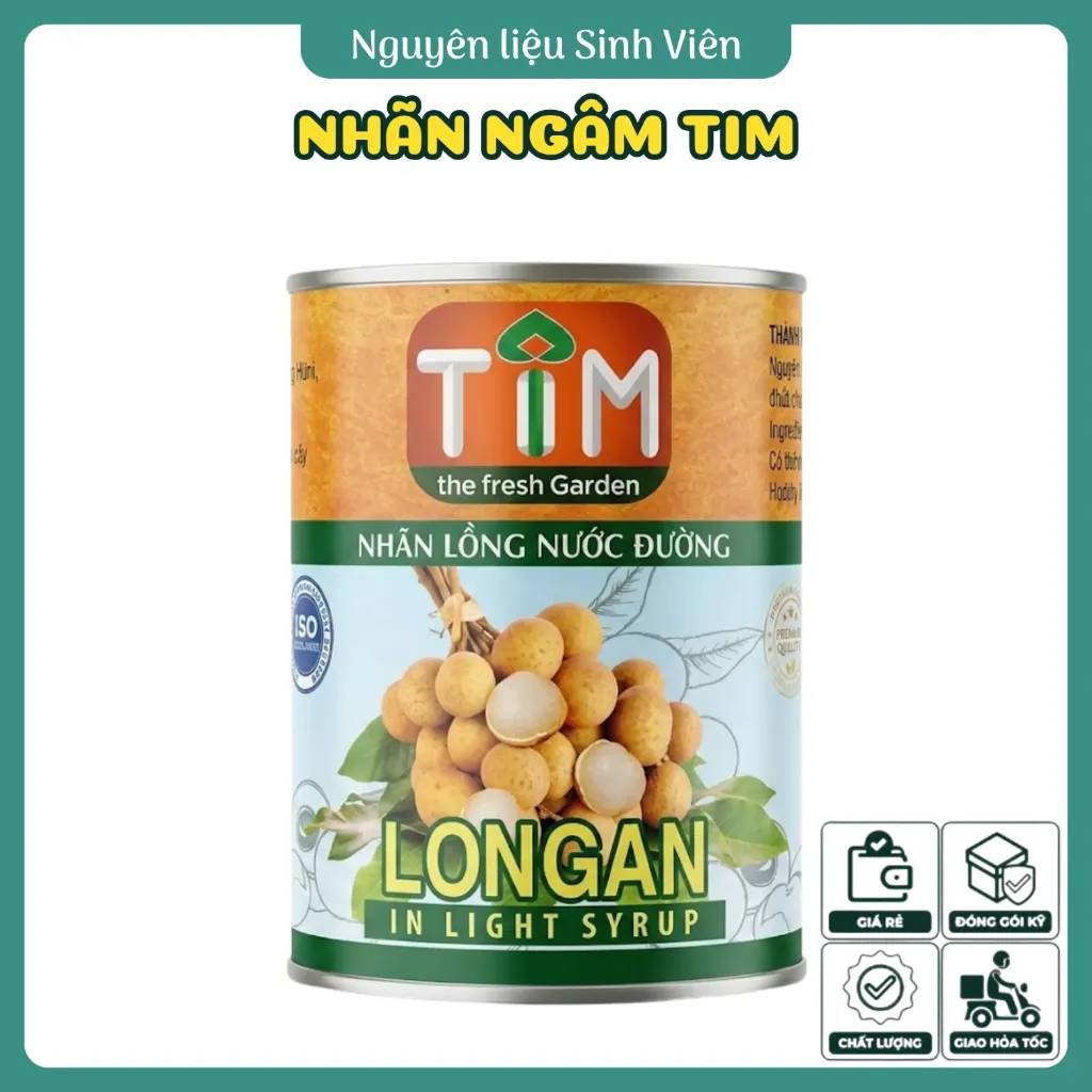Nhãn ngâm đóng lon TIM
