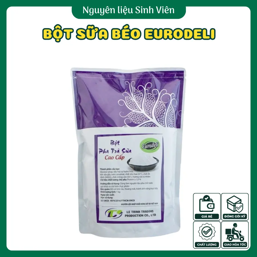 Bột pha trà sữa Eurodeli