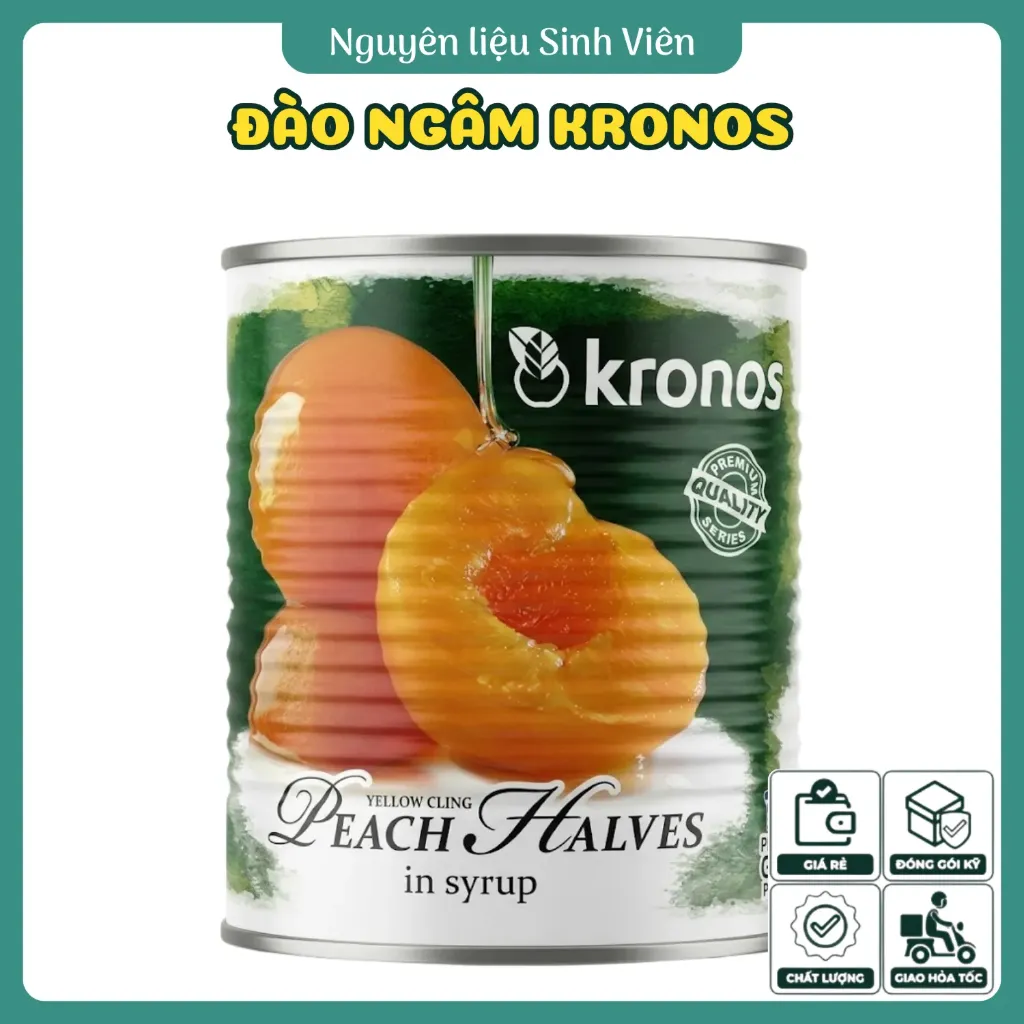Đào ngâm đóng lon Kronos