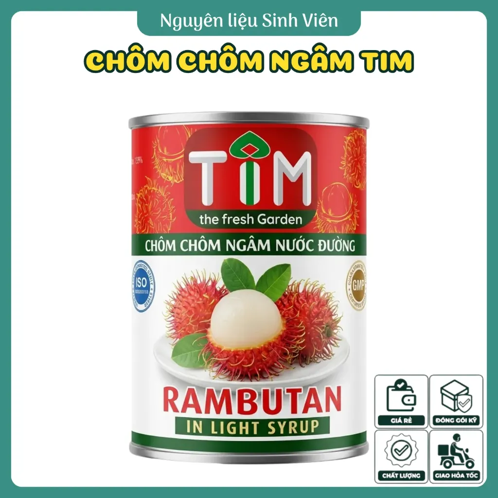 Chôm chôm ngâm đóng lon TIM