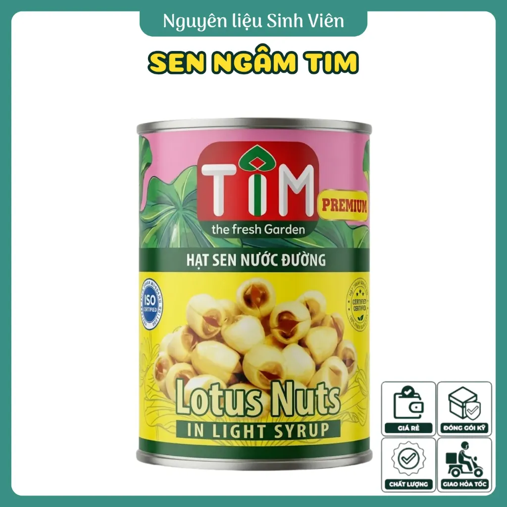 Hạt sen ngâm đóng lon TIM
