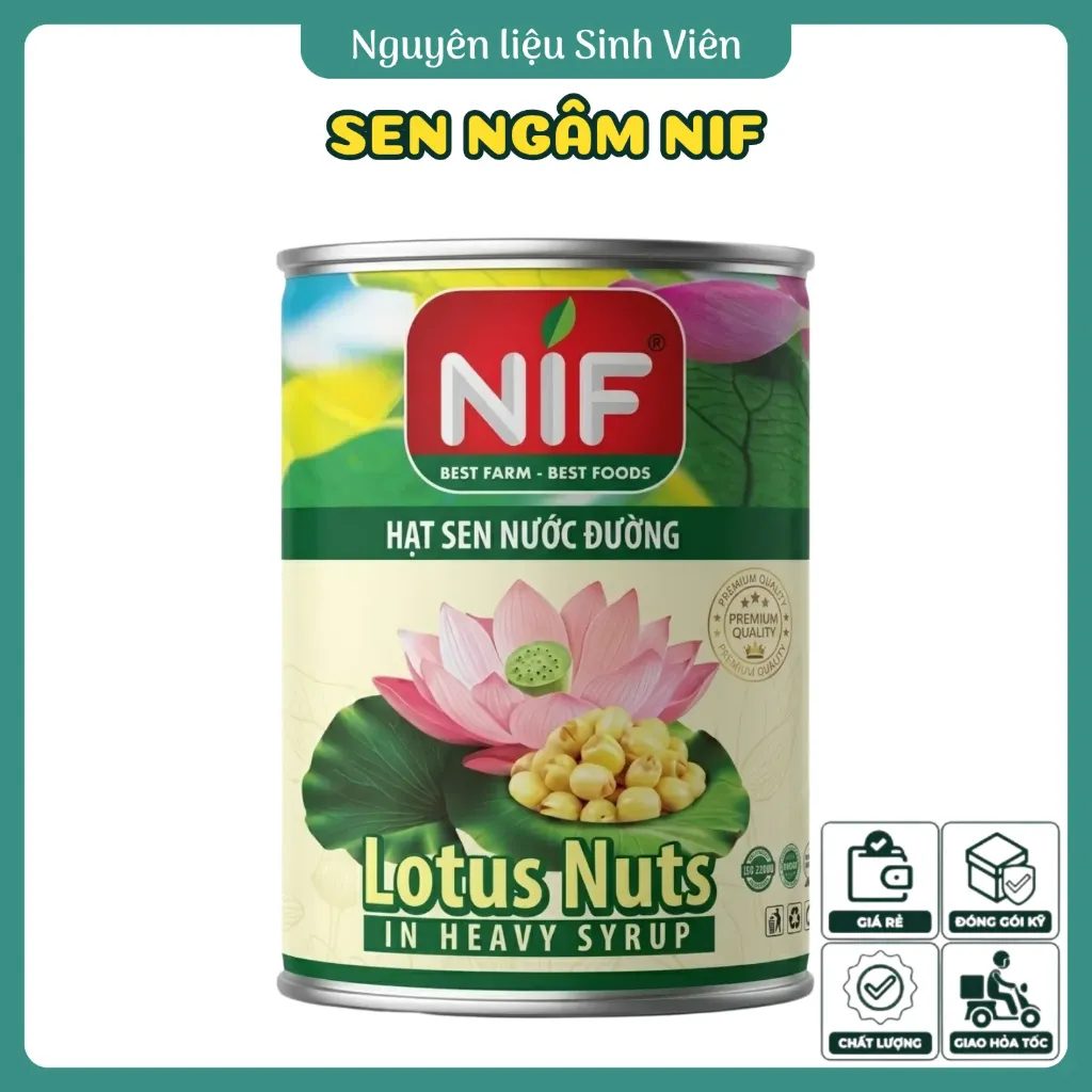 Hạt sen ngâm đóng lon NIF