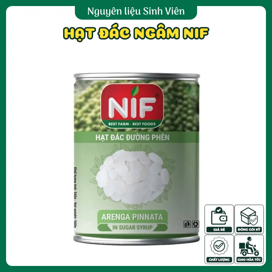 Hạt đác ngâm đóng lon NIF