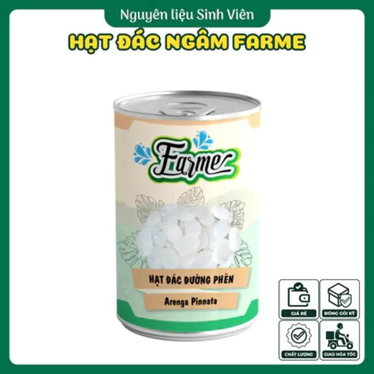 Hạt đác ngâm đóng lon Farme