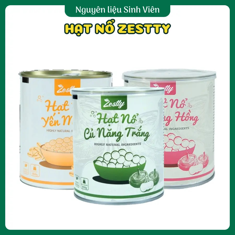 Thạch nổ củ năng Zestty