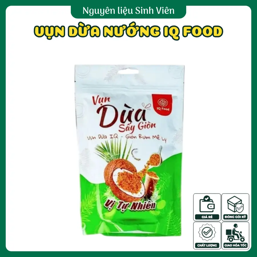 Vụn dừa nướng IQ Food 