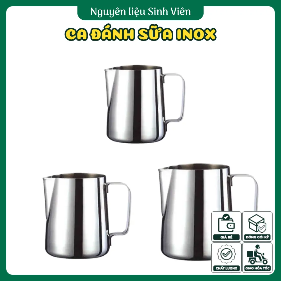 Ca đánh sữa inox