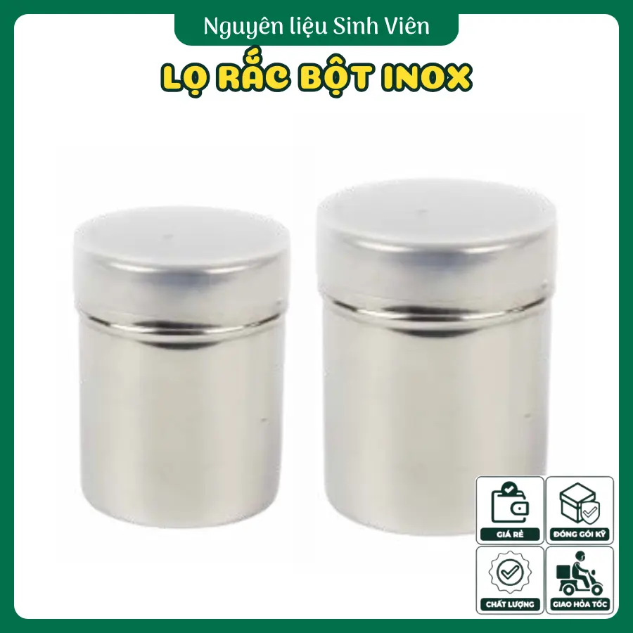 Lọ rắc bột inox