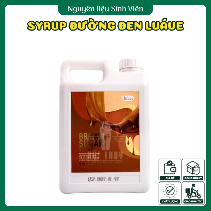 Syrup đường đen Luáve