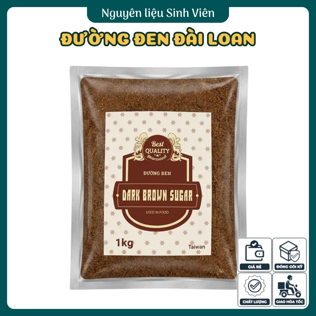 Đường đen Đài Loan túi bạc