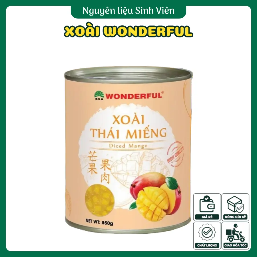 Xoài thái miếng Wonderful