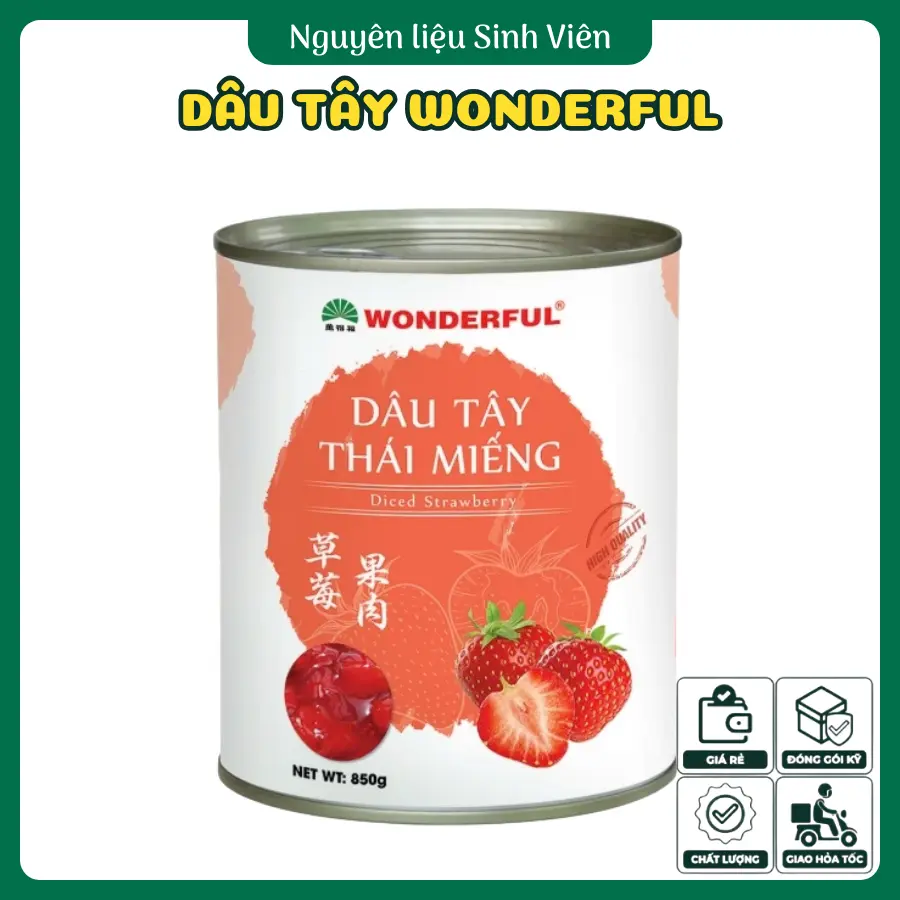 Dâu tây thái miếng Wonderful