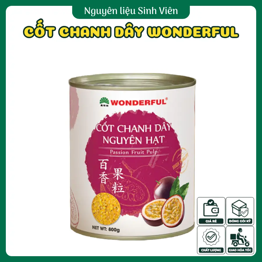 Cốt chanh dây đóng lon Wonderful