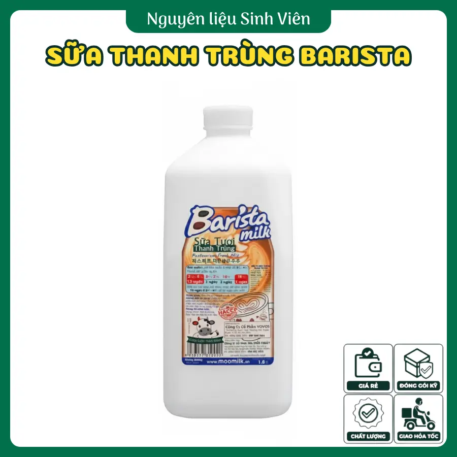 Sữa tươi thanh trùng Barista Milk
