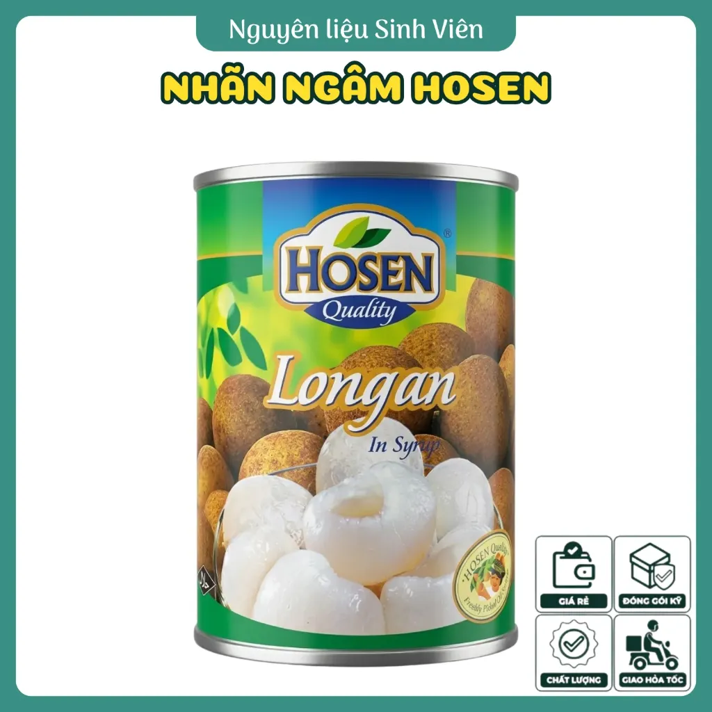 Nhãn ngâm đóng lon Hosen