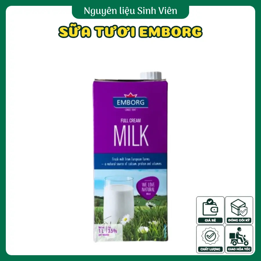 Sữa tươi nguyên kem Emborg