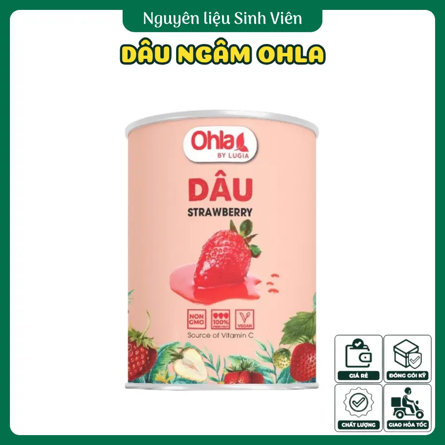 Dâu ngâm đóng lon Ohla