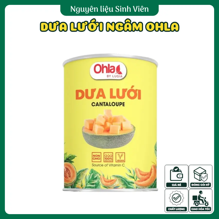 Dưa lưới ngâm đóng lon Ohla