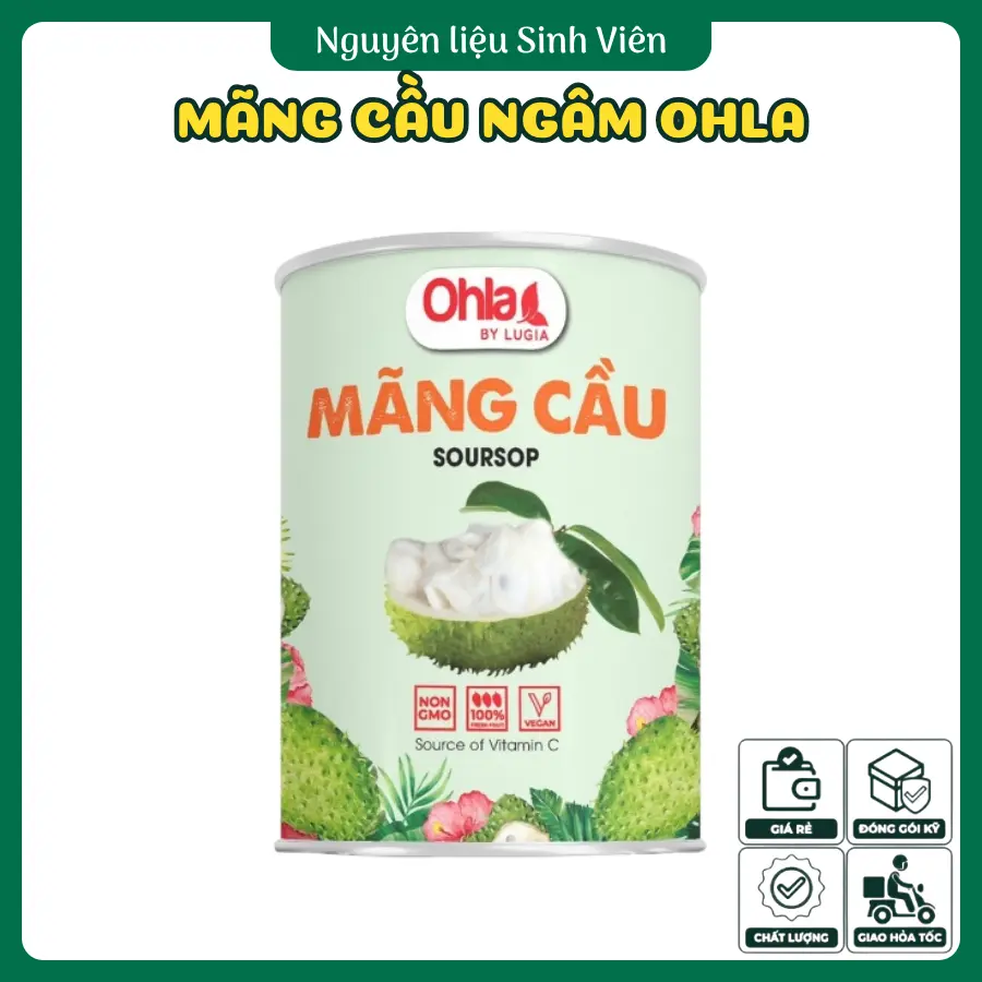 Mãng cầu ngâm đóng lon Ohla