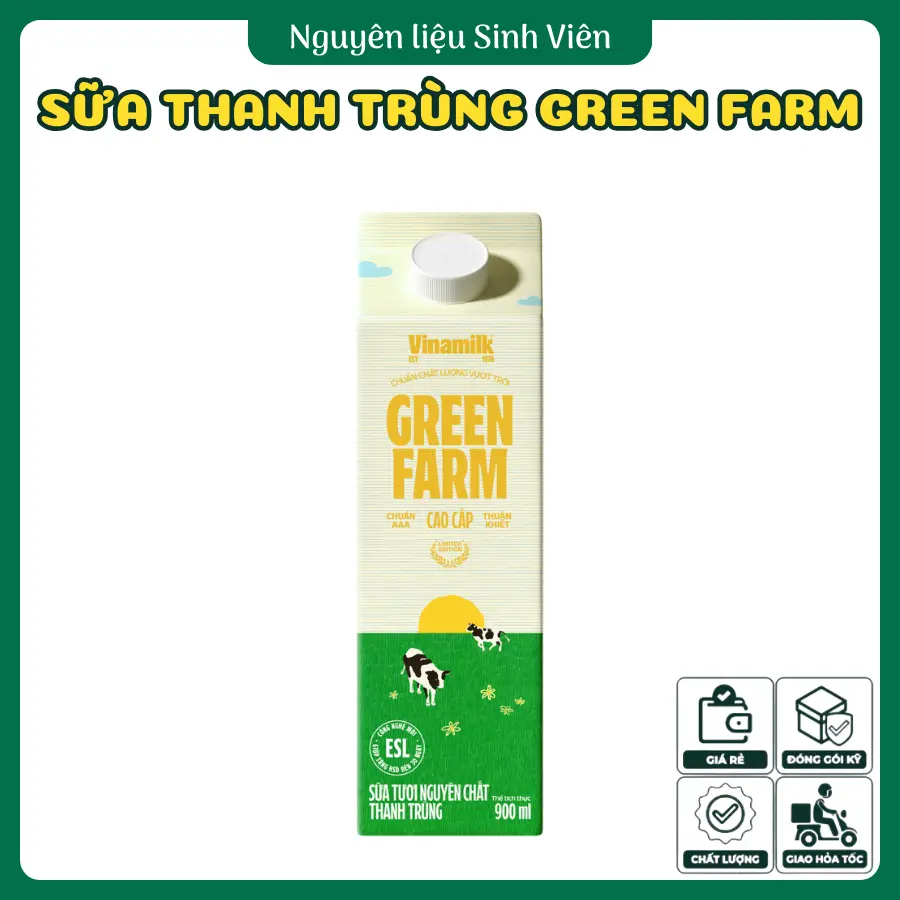 Sữa tươi thanh trùng Green Farm Vinamilk