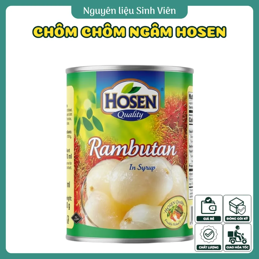 Chôm chôm ngâm đóng lon Hosen