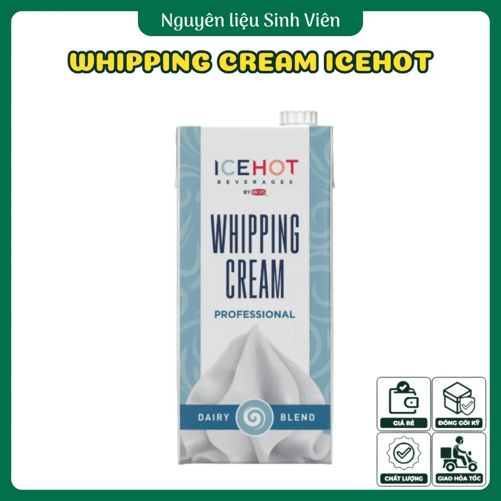 Kem sữa đánh bông whipping cream Icehot