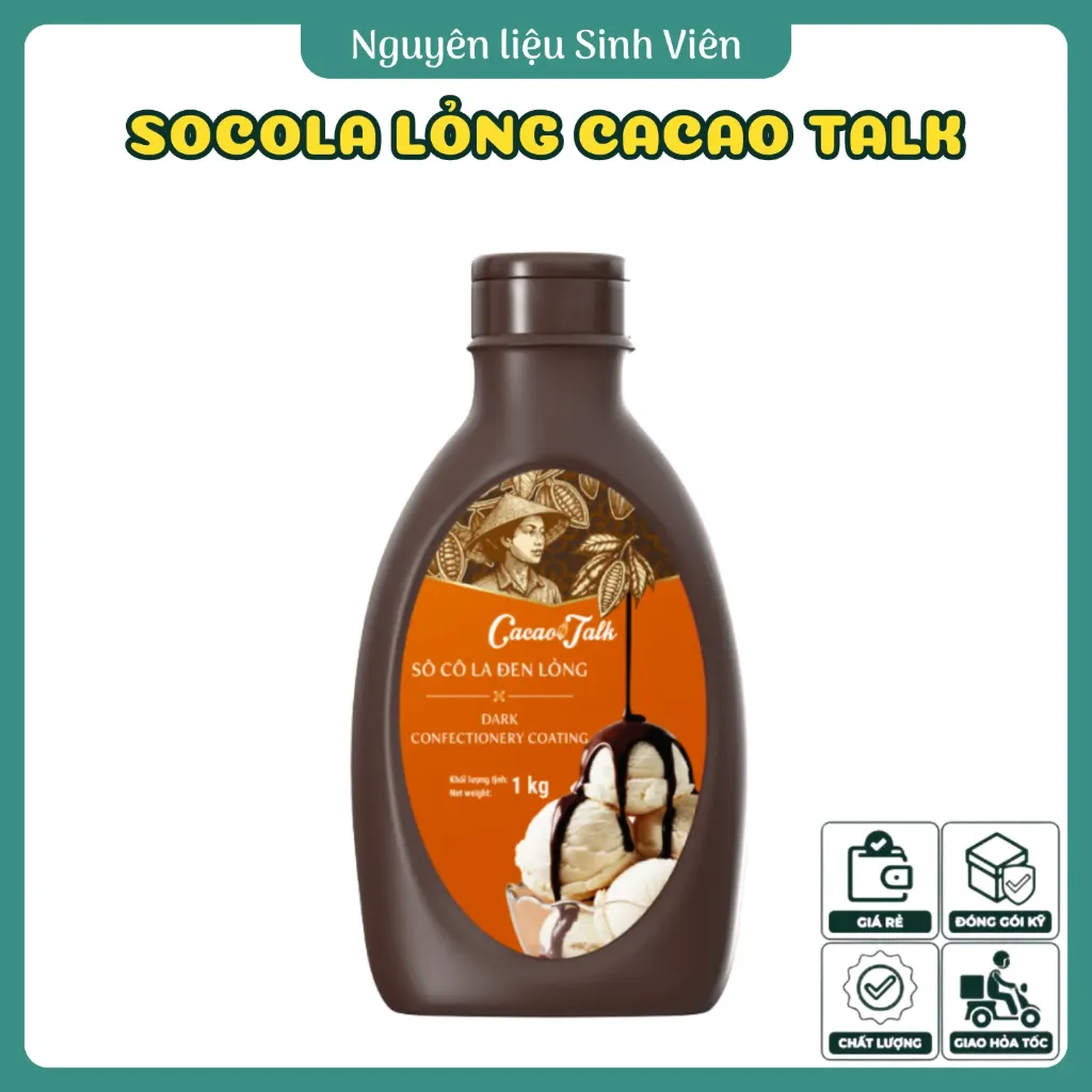 Sốt socola đen lỏng Cacao Talk