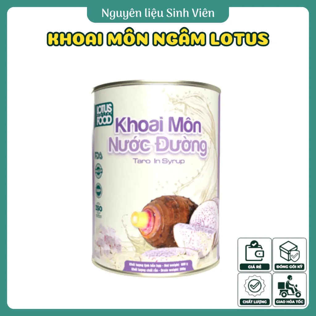 Khoai môn ngâm đóng lon Lotus HFC