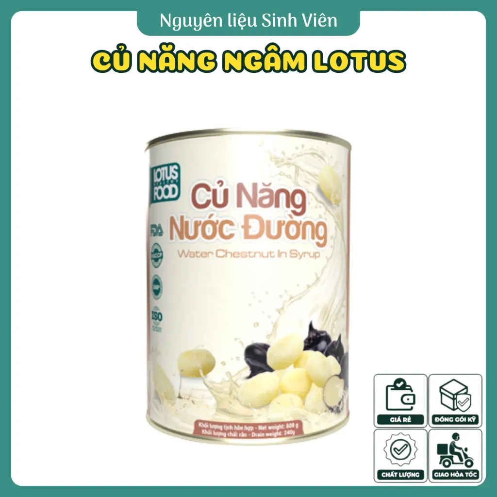 Củ năng ngâm đóng lon Lotus HFC