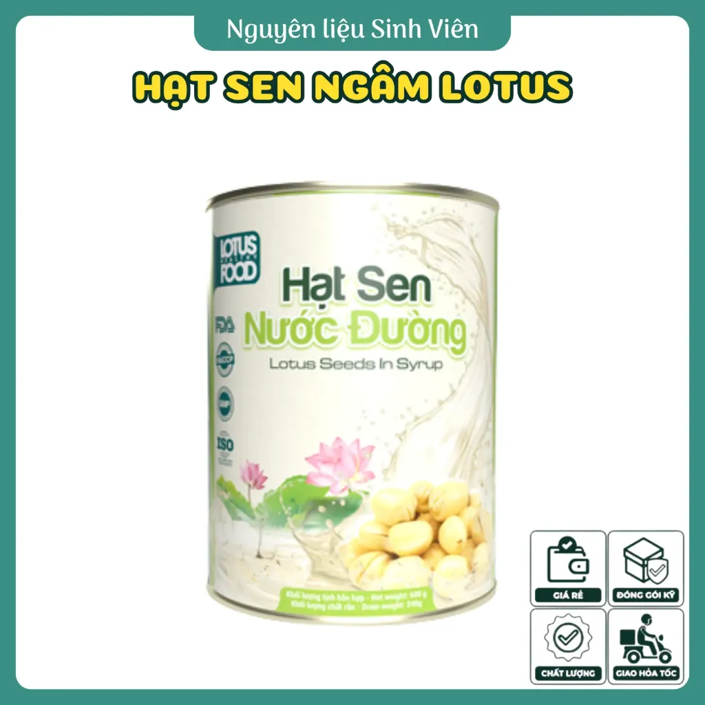 Hạt sen ngâm đóng lon Lotus HFC