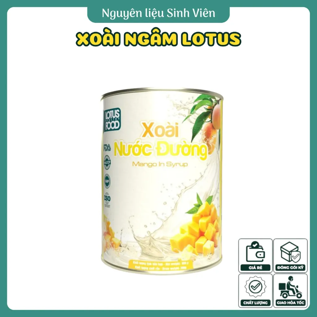 Xoài ngâm đóng lon Lotus HFC