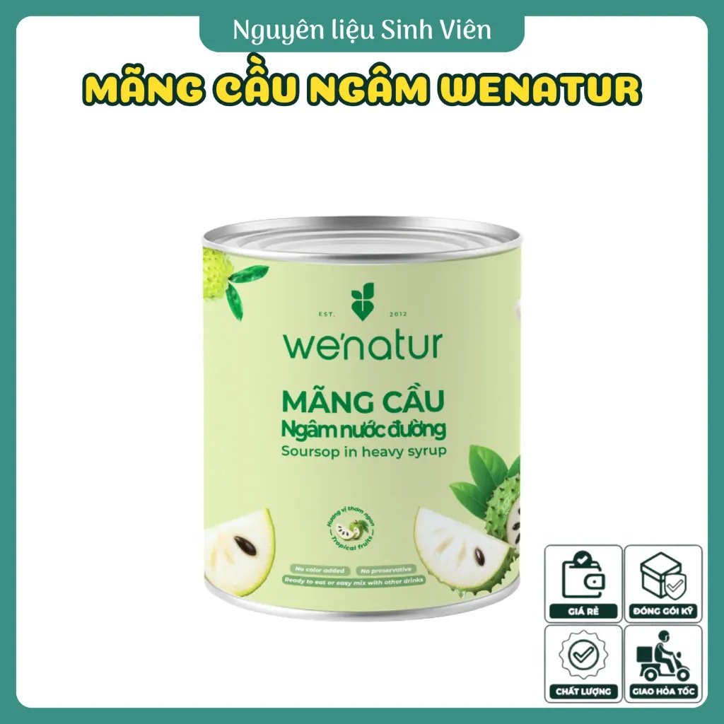 Mãng cầu ngâm đóng lon Wenatur