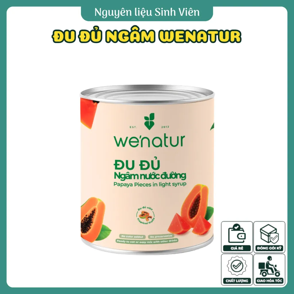 Đu đủ ngâm đóng lon Wenatur
