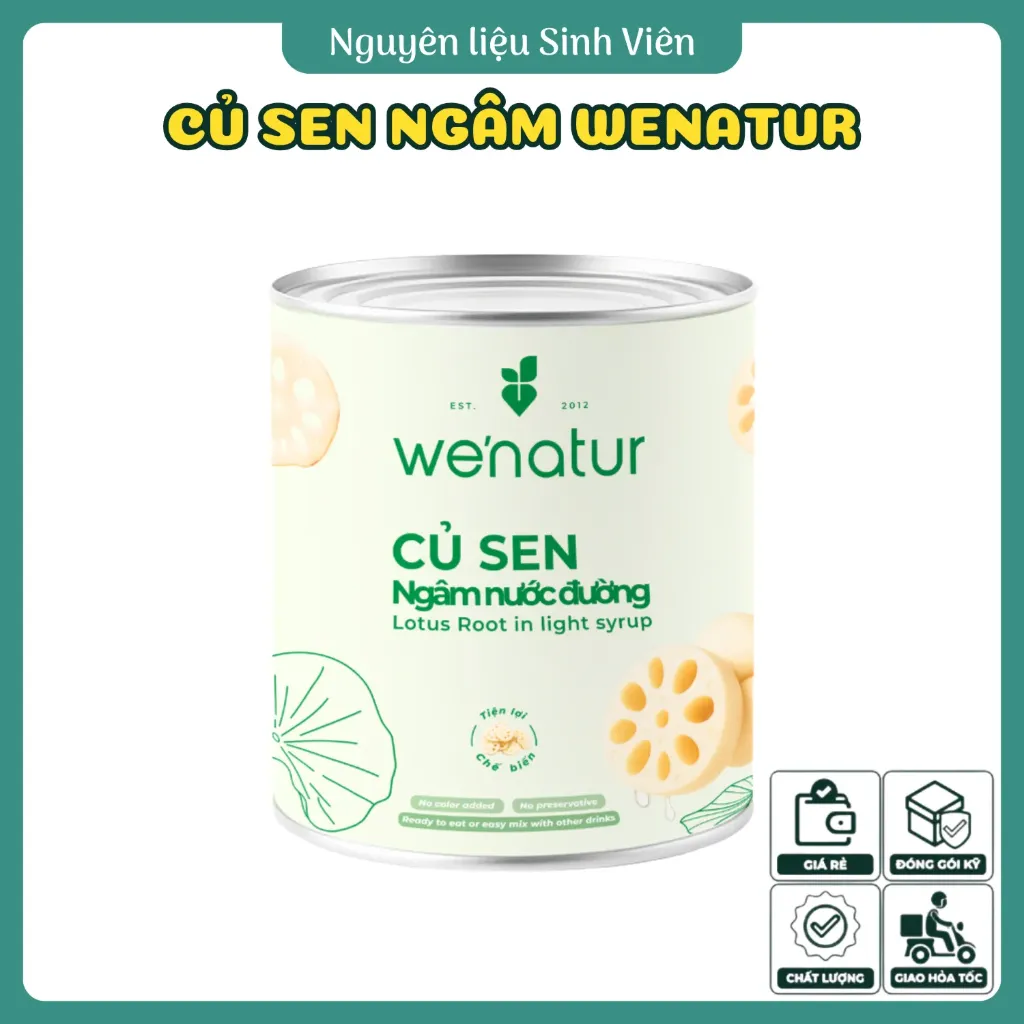 Củ sen ngâm đóng lon Wenatur