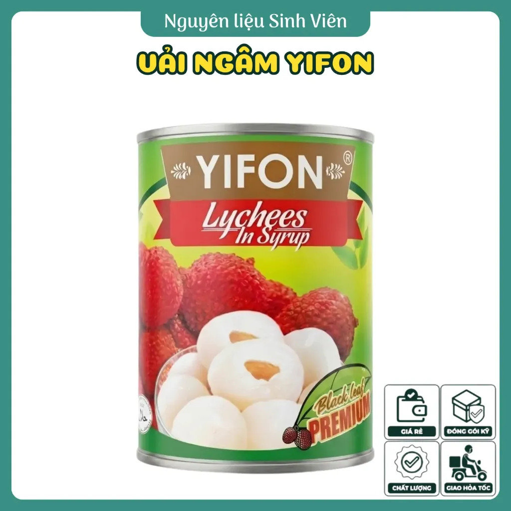 Vải ngâm đóng lon Yifon