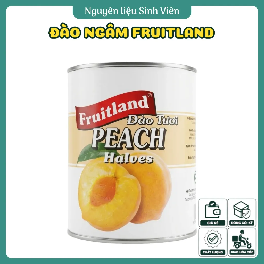 Đào ngâm đóng lon Fruitland