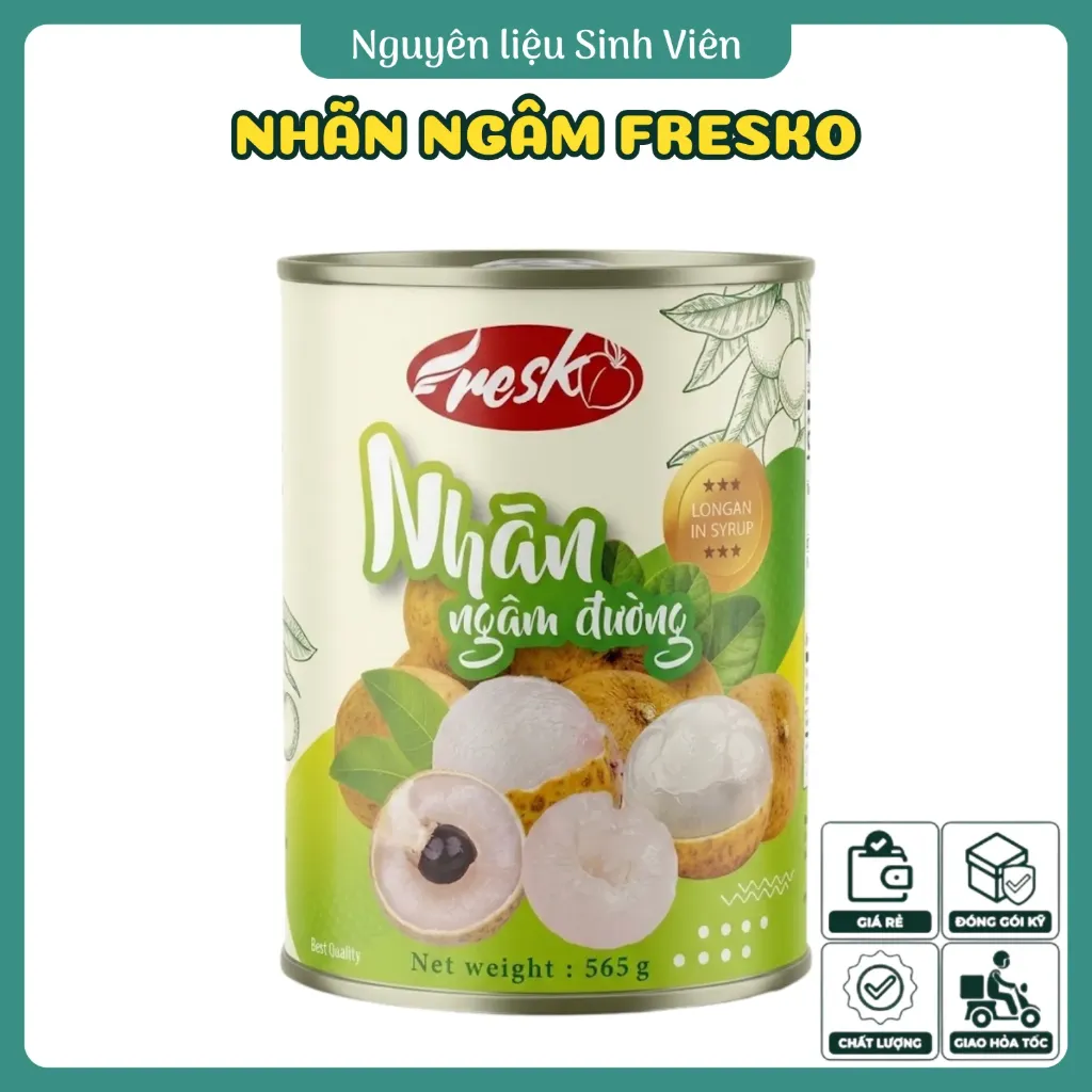 Nhãn ngâm đóng lon Fresko