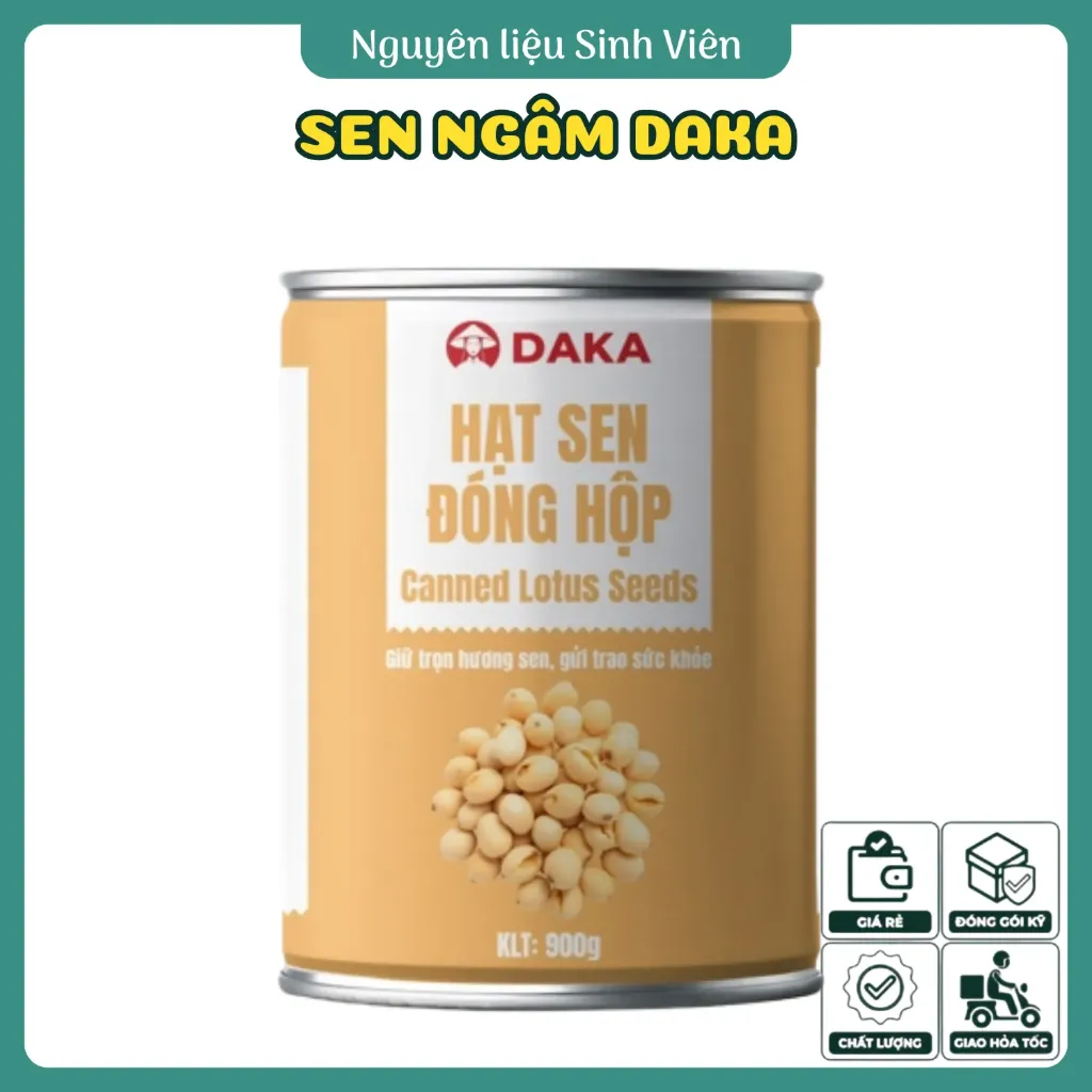 Hạt sen ngâm đóng lon Daka