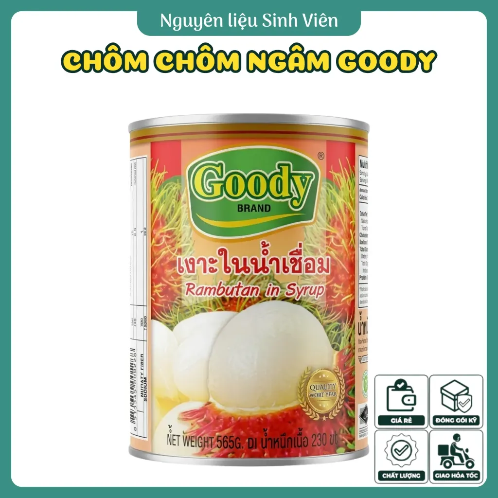 Chôm chôm ngâm đóng lon Goody