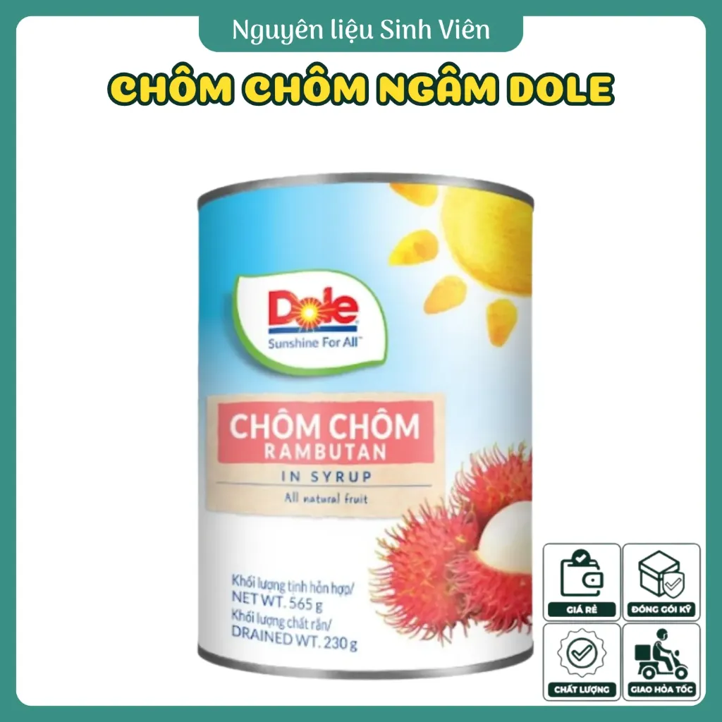 Chôm chôm ngâm đóng lon Dole