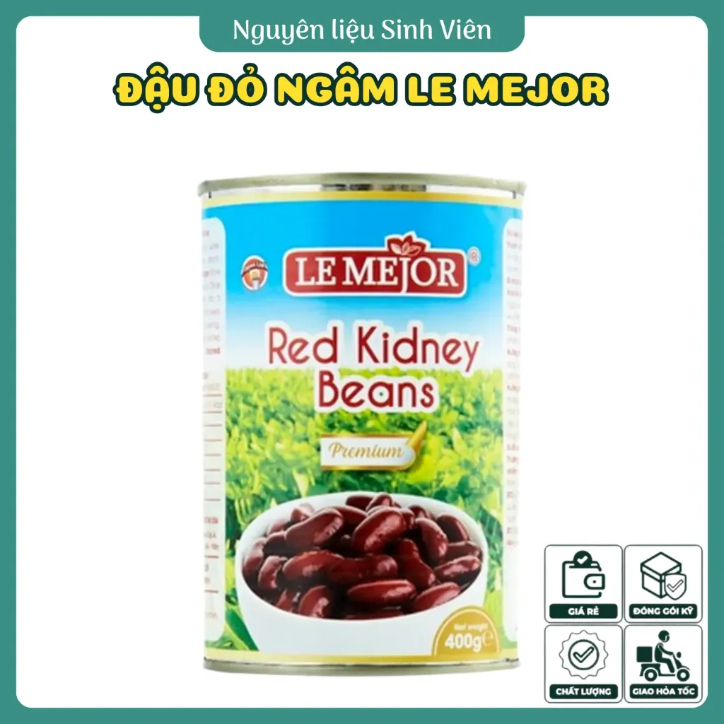 Đậu đỏ ngâm đóng lon Le Mejor