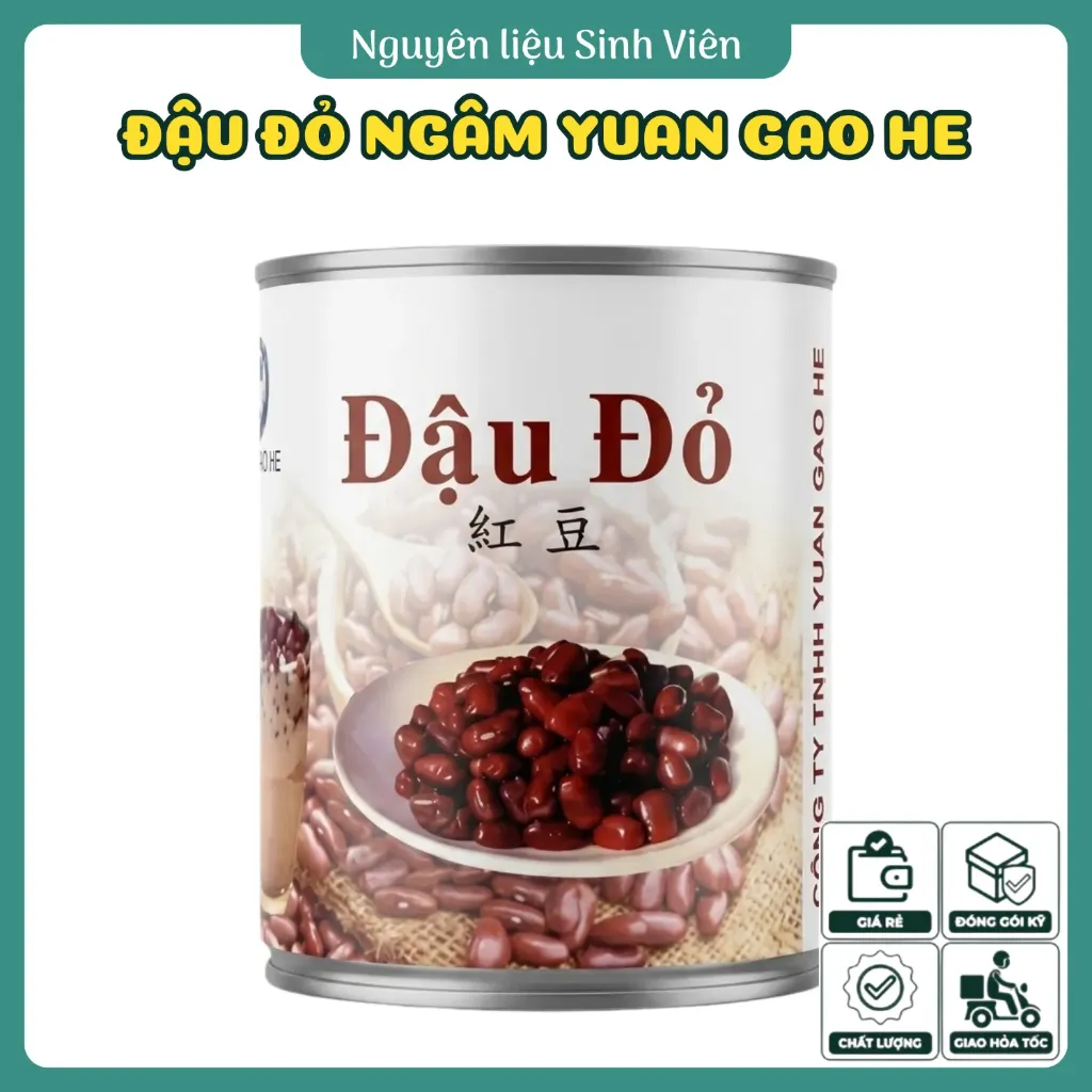 Đậu đỏ ngâm đóng lon Yuan Gao He