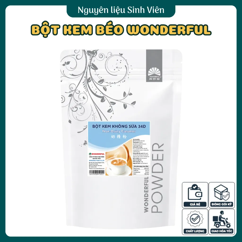 Bột kem béo 34D Wonderful