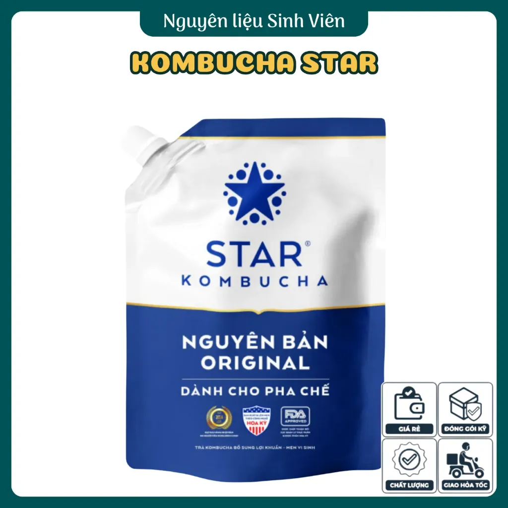Trà lên men có gas Kombucha Star