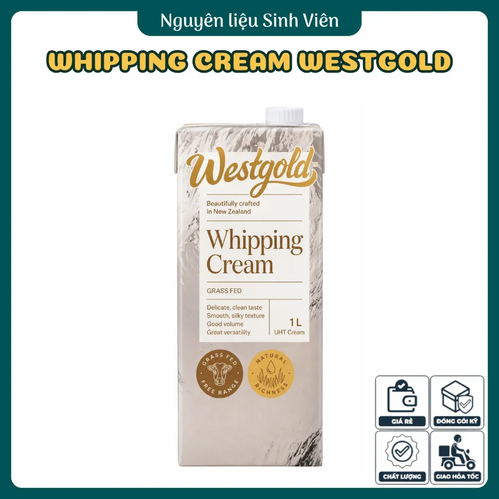 Kem sữa đánh bông whipping cream Westgold